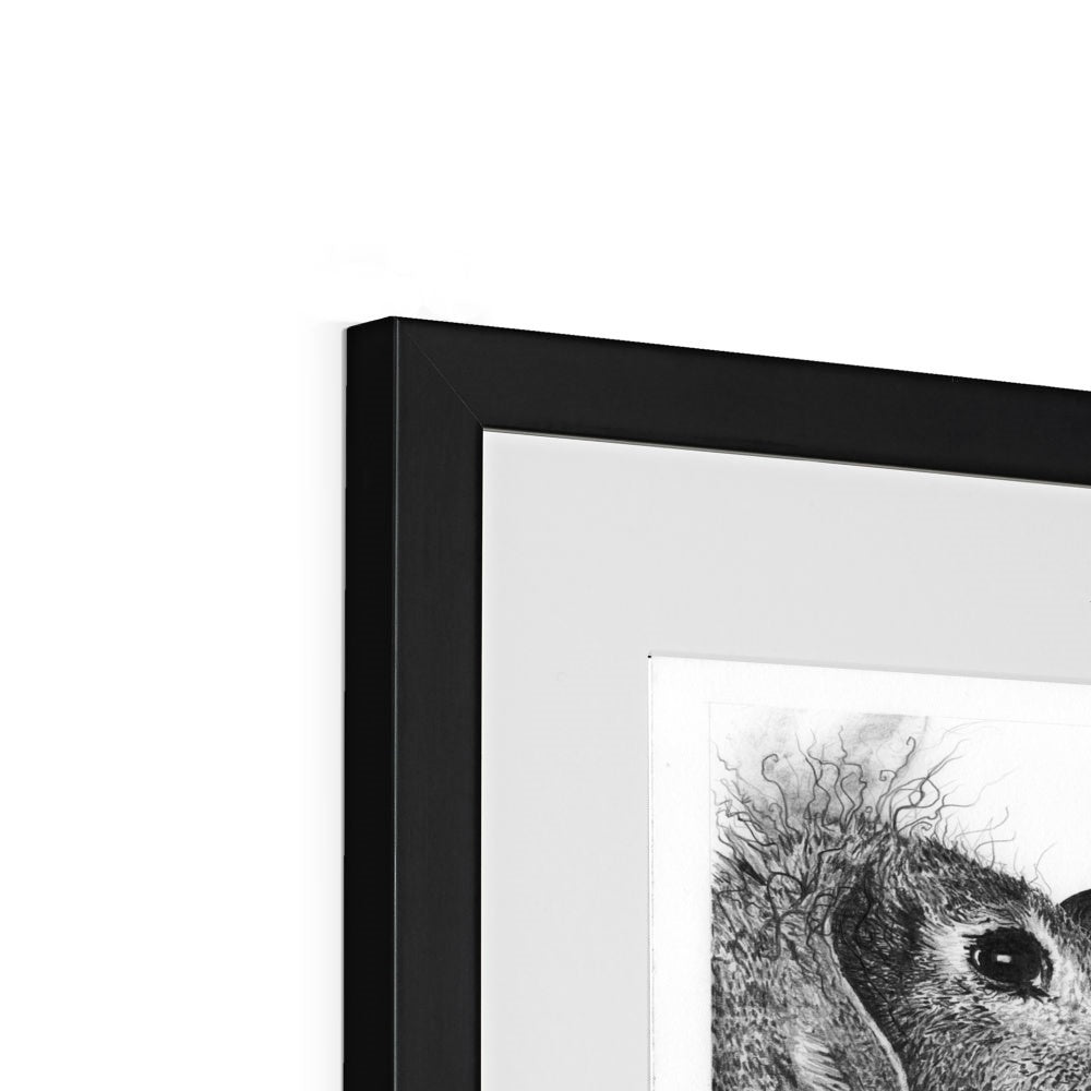 'Witchy and Bun - True Love Isn't Always Fun!' Framed & Mounted Print