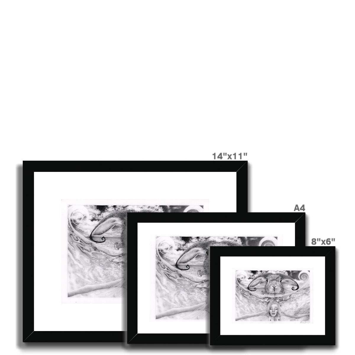 'Comfortably Weird' Framed & Mounted Print