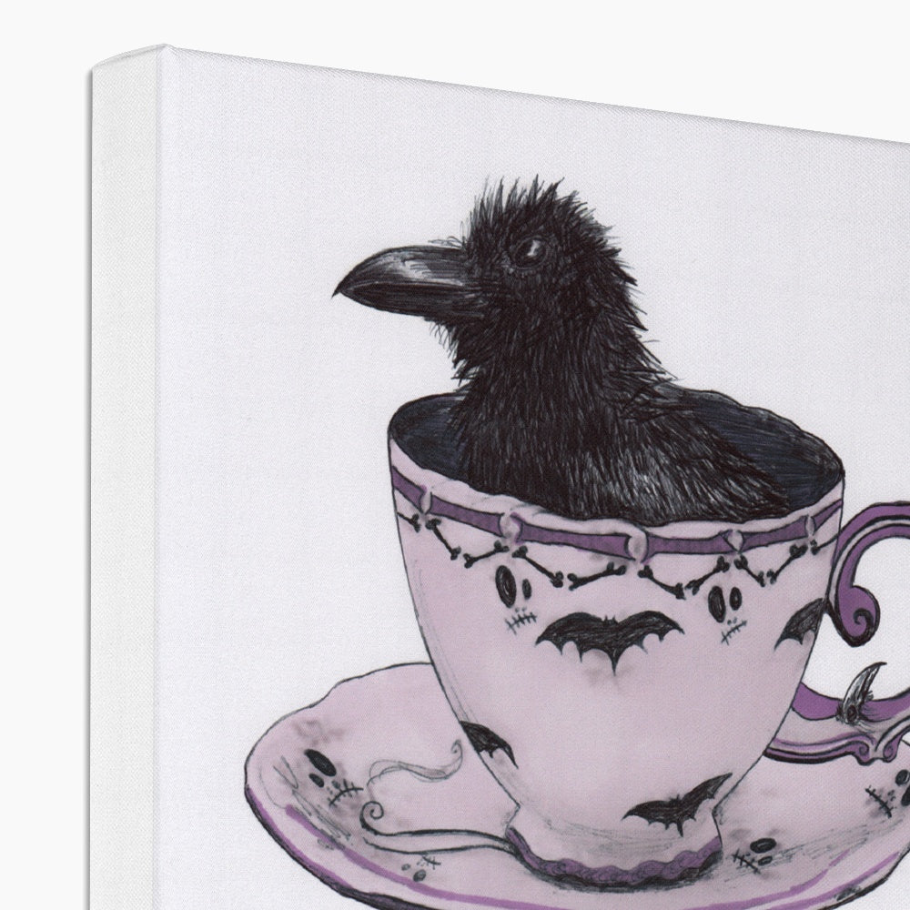 'Sheltering from a Storm in a Teacup' Canvas