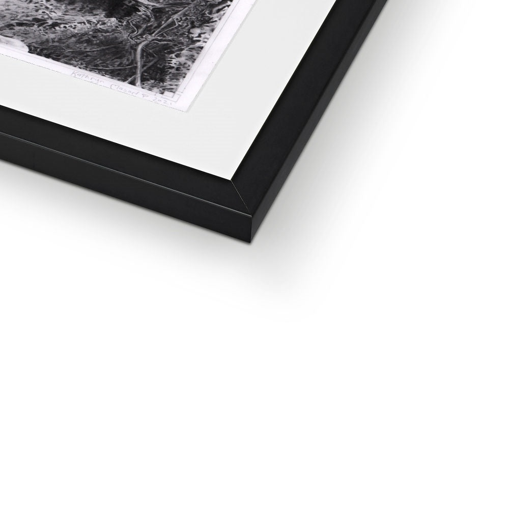 'Loved-up Hares, As The First Frost Falls' - Framed & Mounted Print
