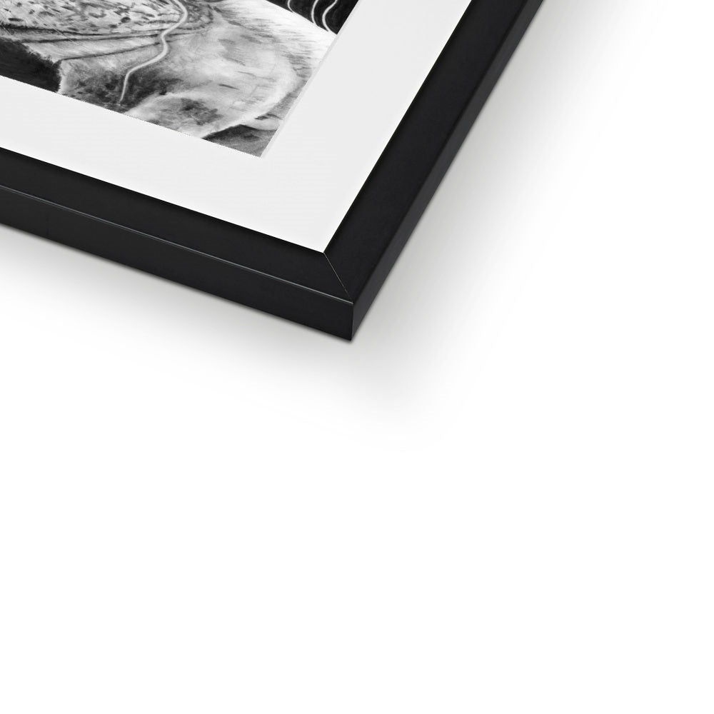 'Self Portrait With Rabbits' Framed & Mounted Print