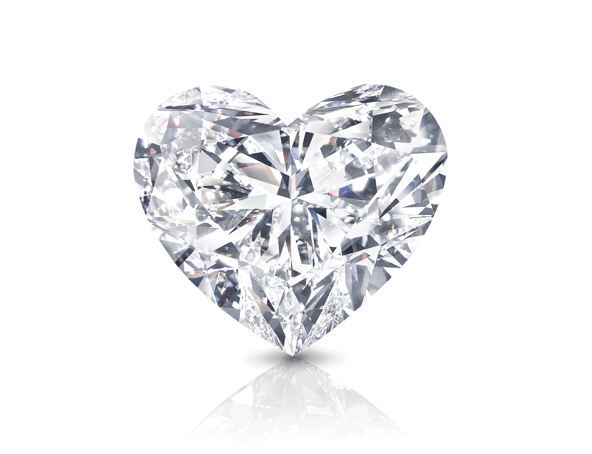 Photo showing diamond love heart