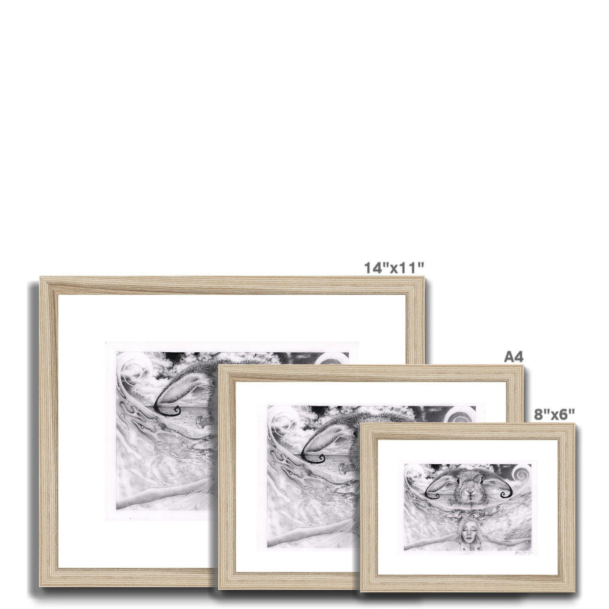 'Comfortably Weird' Framed & Mounted Print