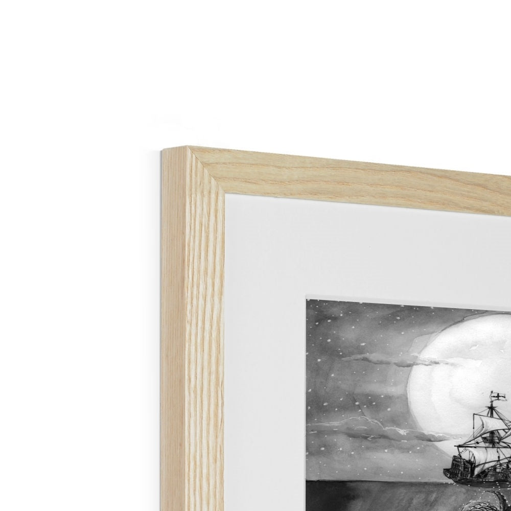 Morgawr Off Porthcurno Bay Framed & Mounted Print