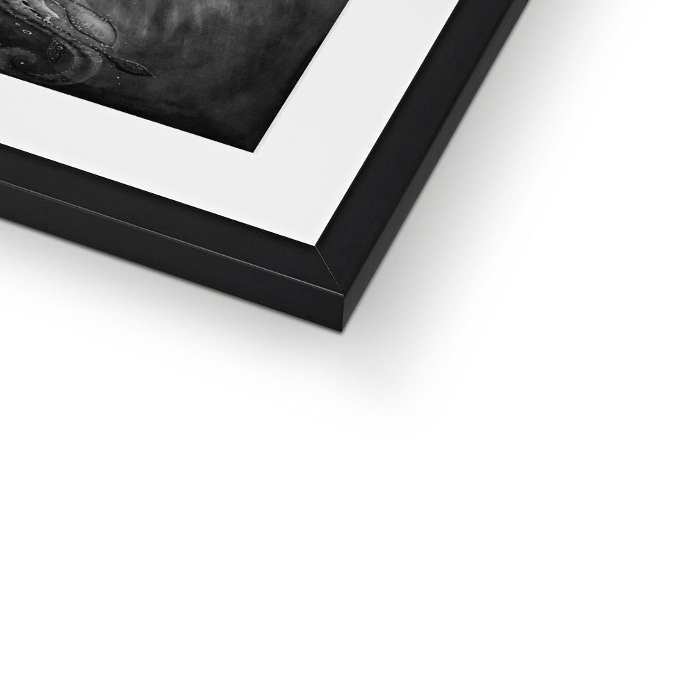 Morgawr Off Porthcurno Bay Framed & Mounted Print