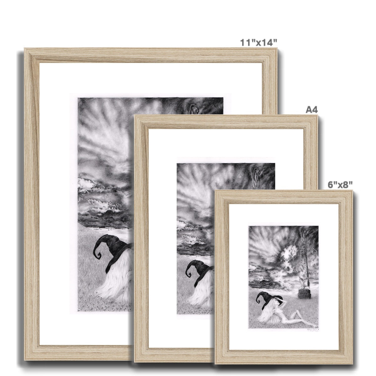 'Monolith Bunny' Framed & Mounted Print