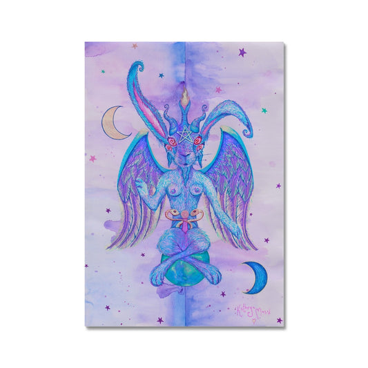 Photo of 'Baph Bun' - A pastel goth style fine art print,  from Kathryn Mason's original artwork