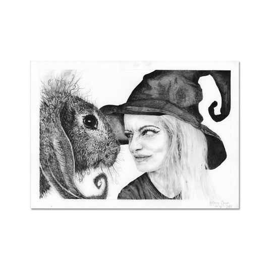 Photo of 'Witchy and Bun - True Love Isn't Always Fun!' Fine Art hare familiar Print