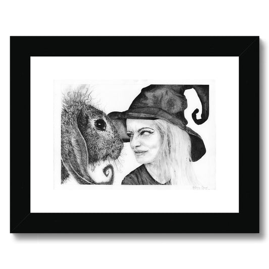 'Witchy and Bun - True Love Isn't Always Fun!'  Framed & Mounted Print