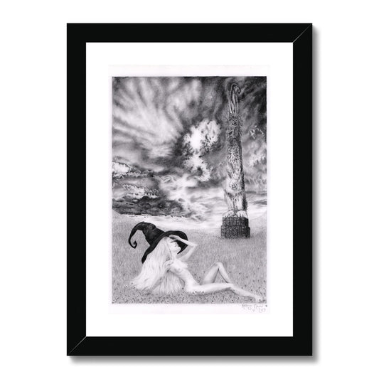 'Monolith Bunny' Framed & Mounted Print