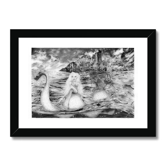 'Witchy and Bun Visit Nessie'  Framed & Mounted Print