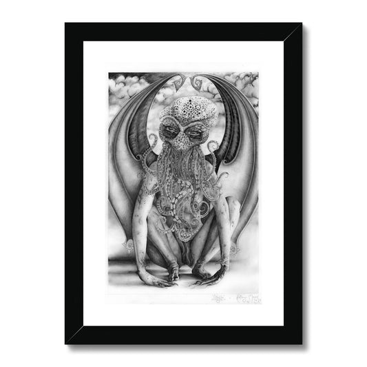 'Cthylla - Daughter of Cthulhu' Framed & Mounted Print